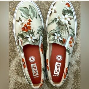 Keds Tropical Floral Canvas Slip-Ons